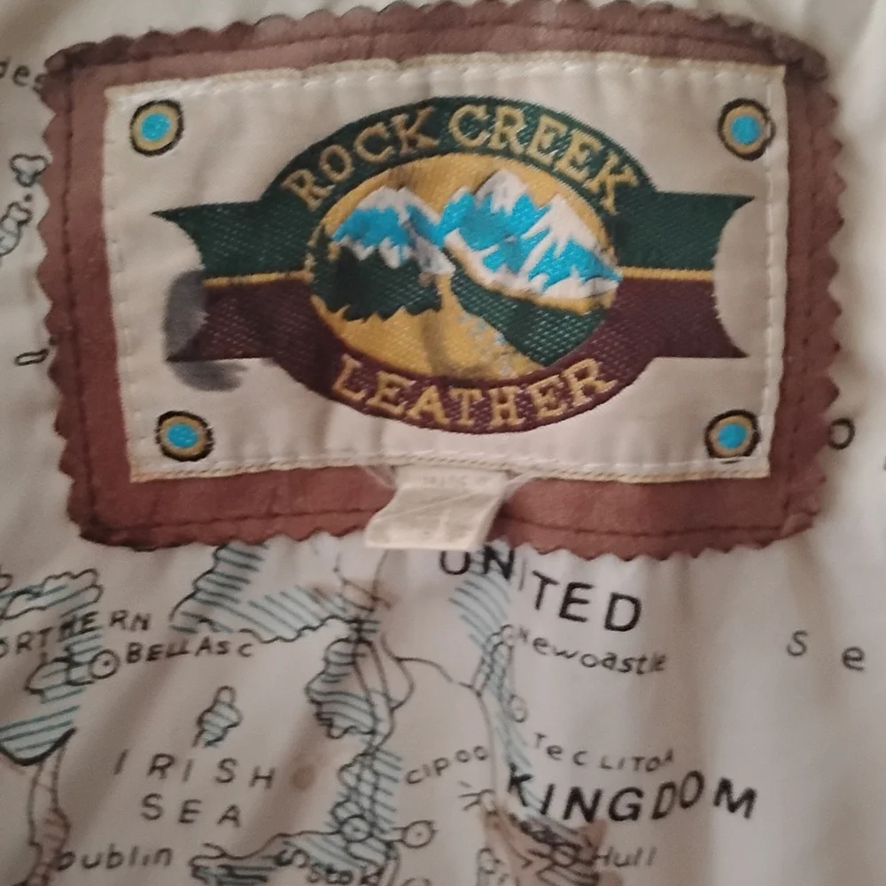 Mens Rock Creek Leather Jacket - Picture 2 of 4